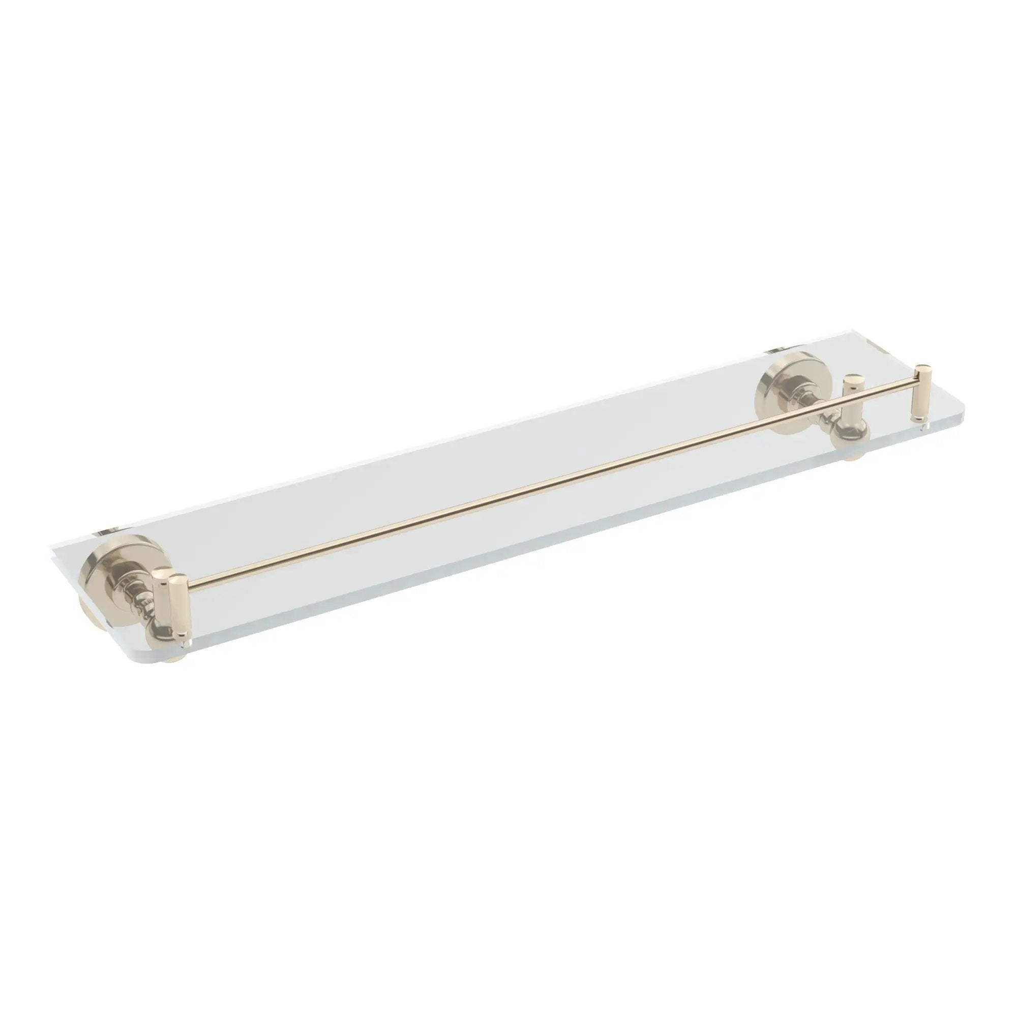 Polished nickel glass Shelf