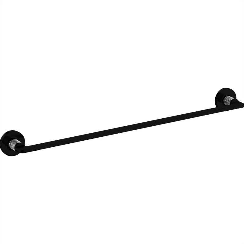 Chrome/matte towel bar