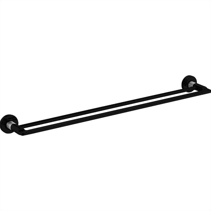 Chrome/matte towel bar