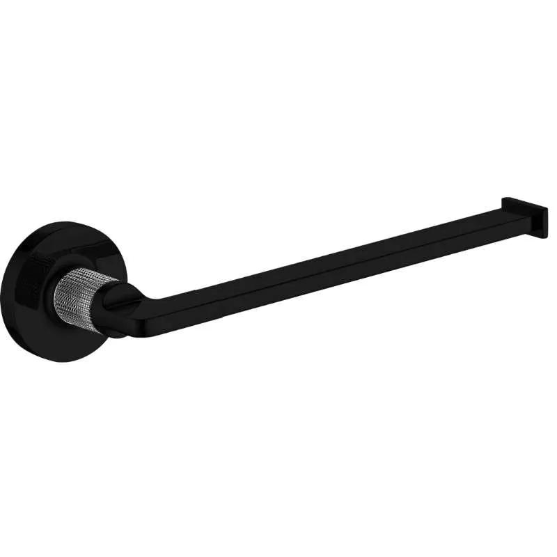 Chrome/matte towel bar