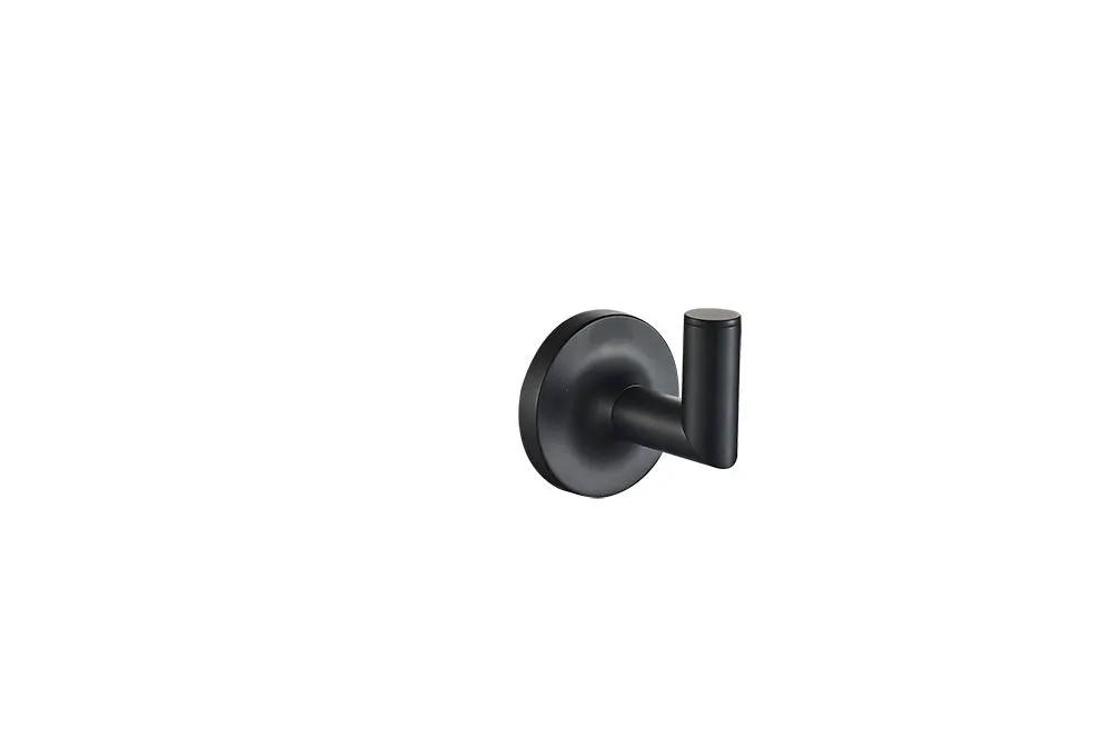 Matte black towel hook