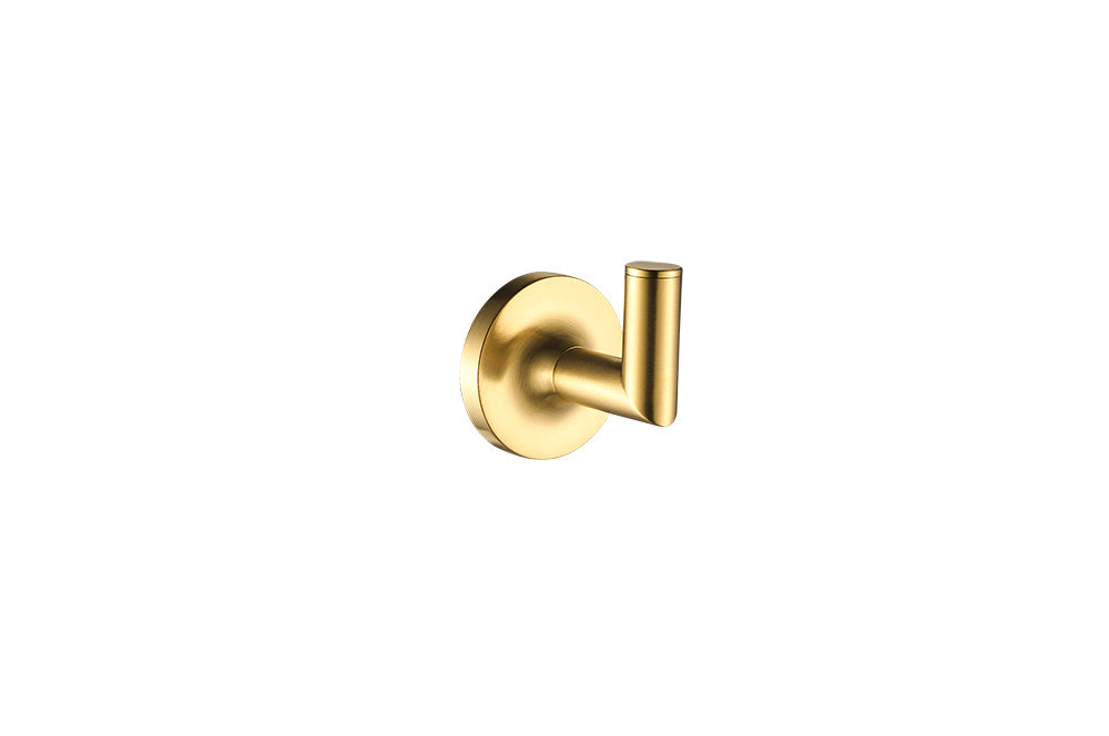 Pvd brushed gold towel hook