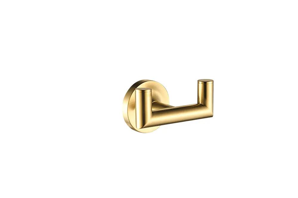 Pvd brushed gold towel hook