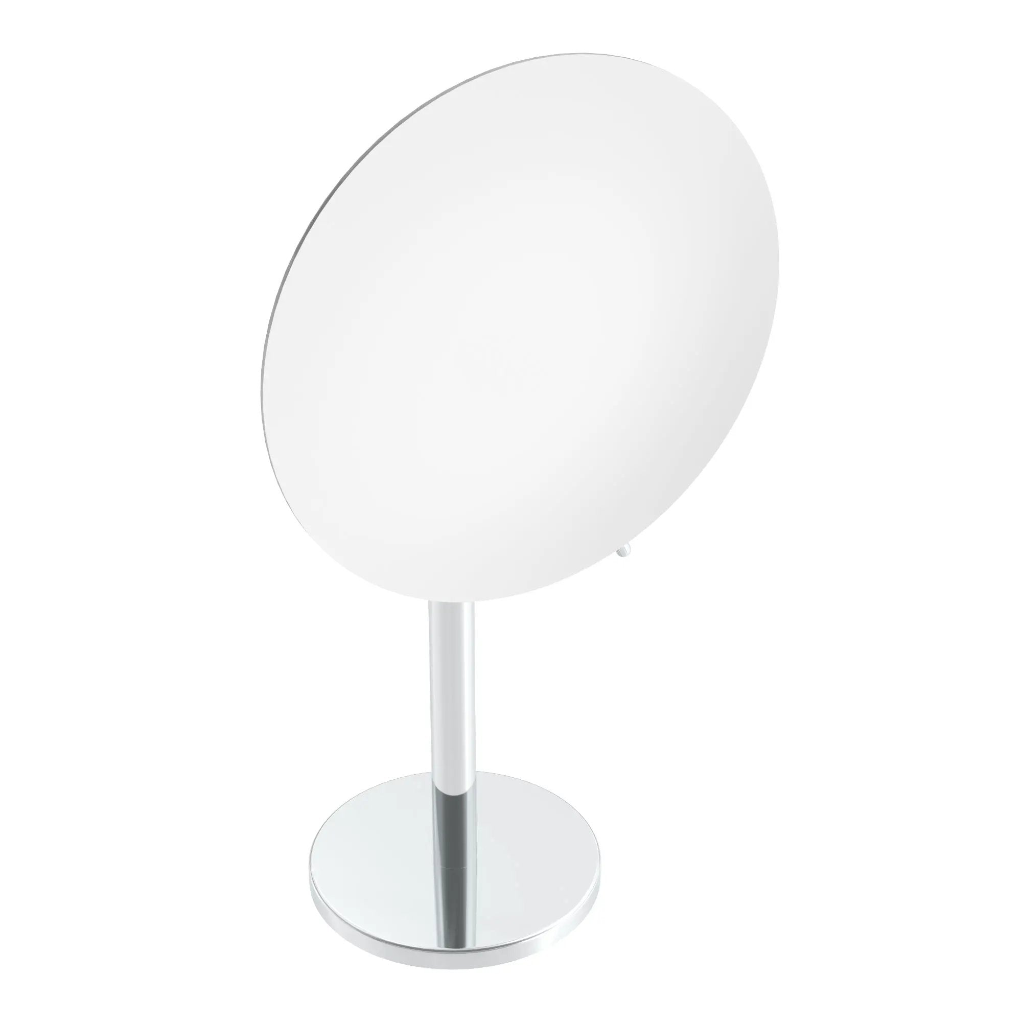 Chrome freestanding mirror