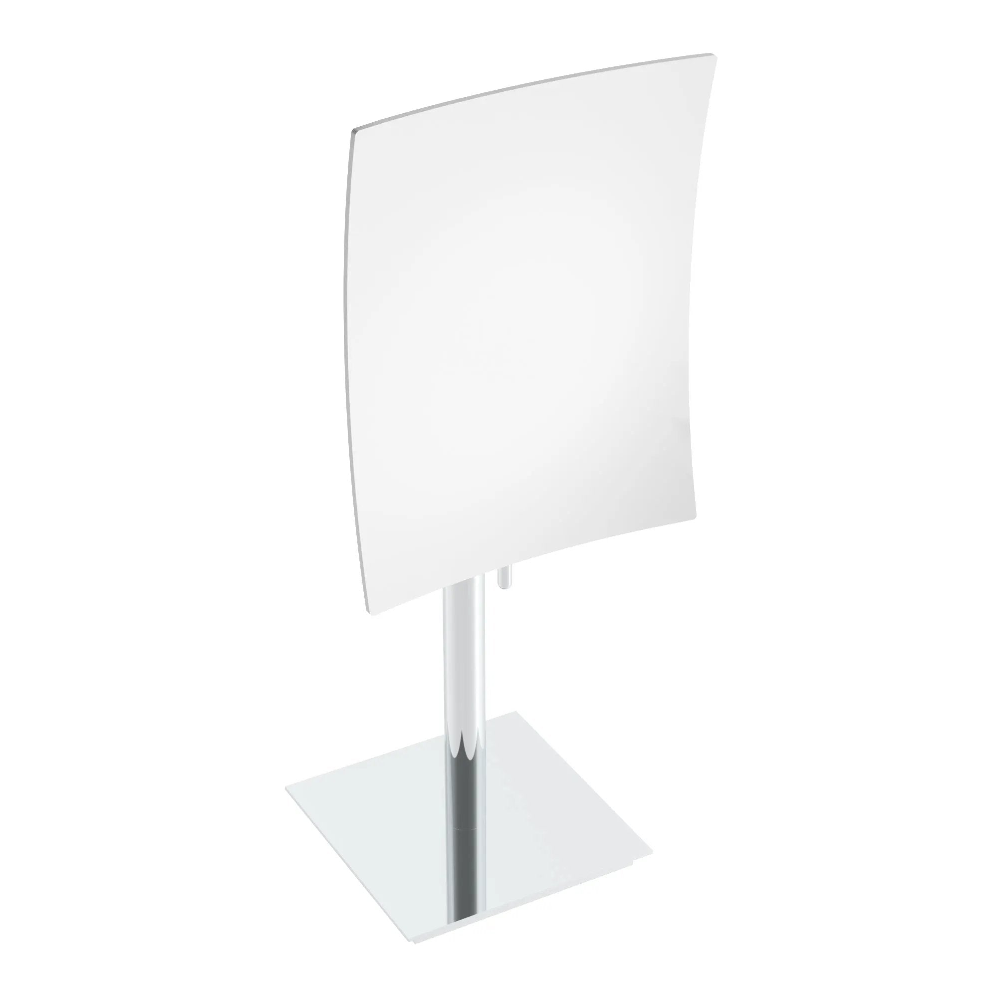 Chrome freestanding mirror
