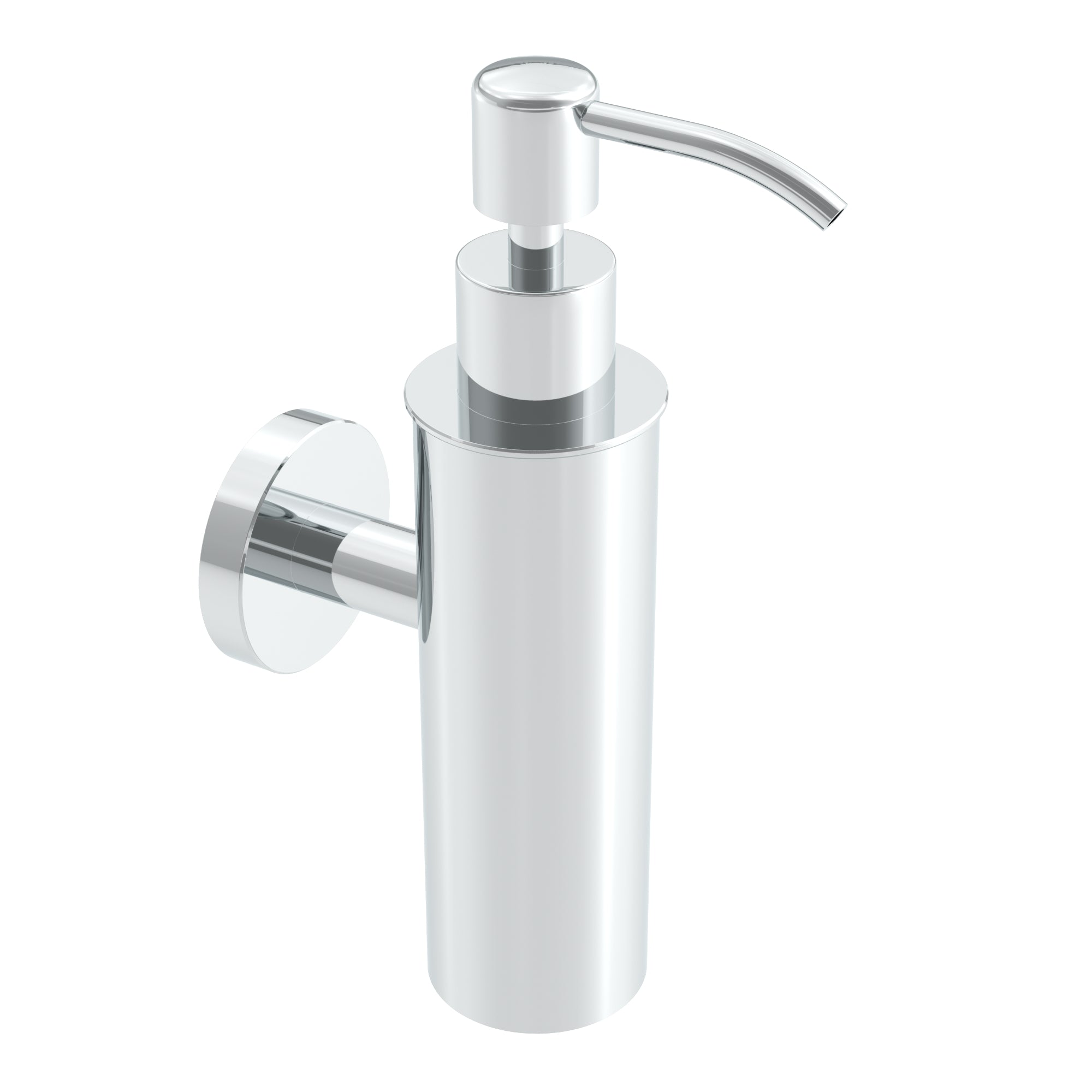 Chrome soap dispenser