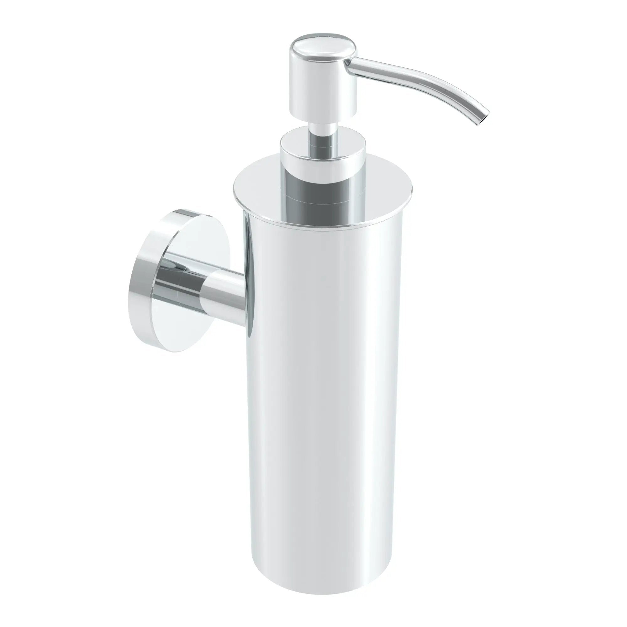 Chrome soap dispenser