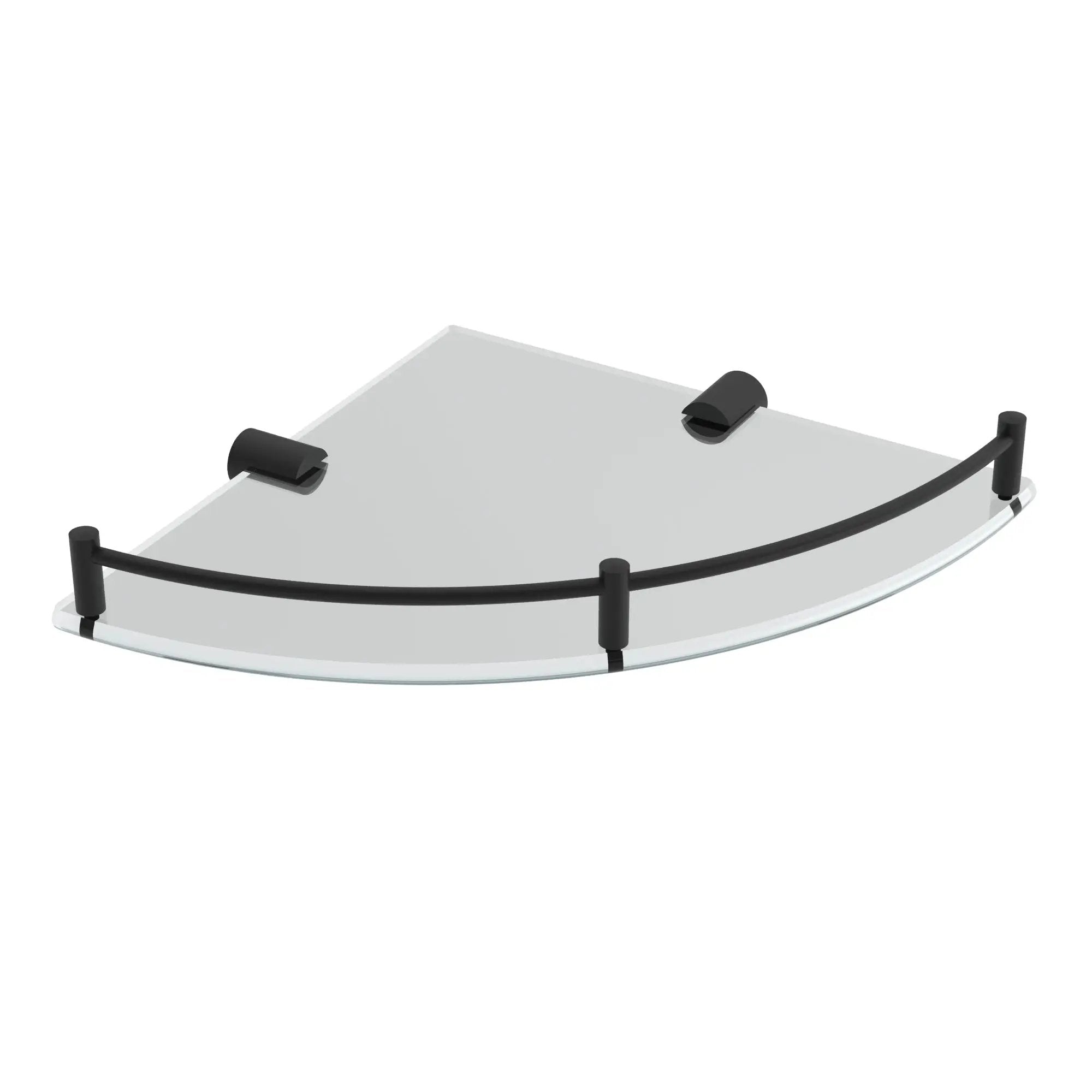 Matte black corner Shelf
