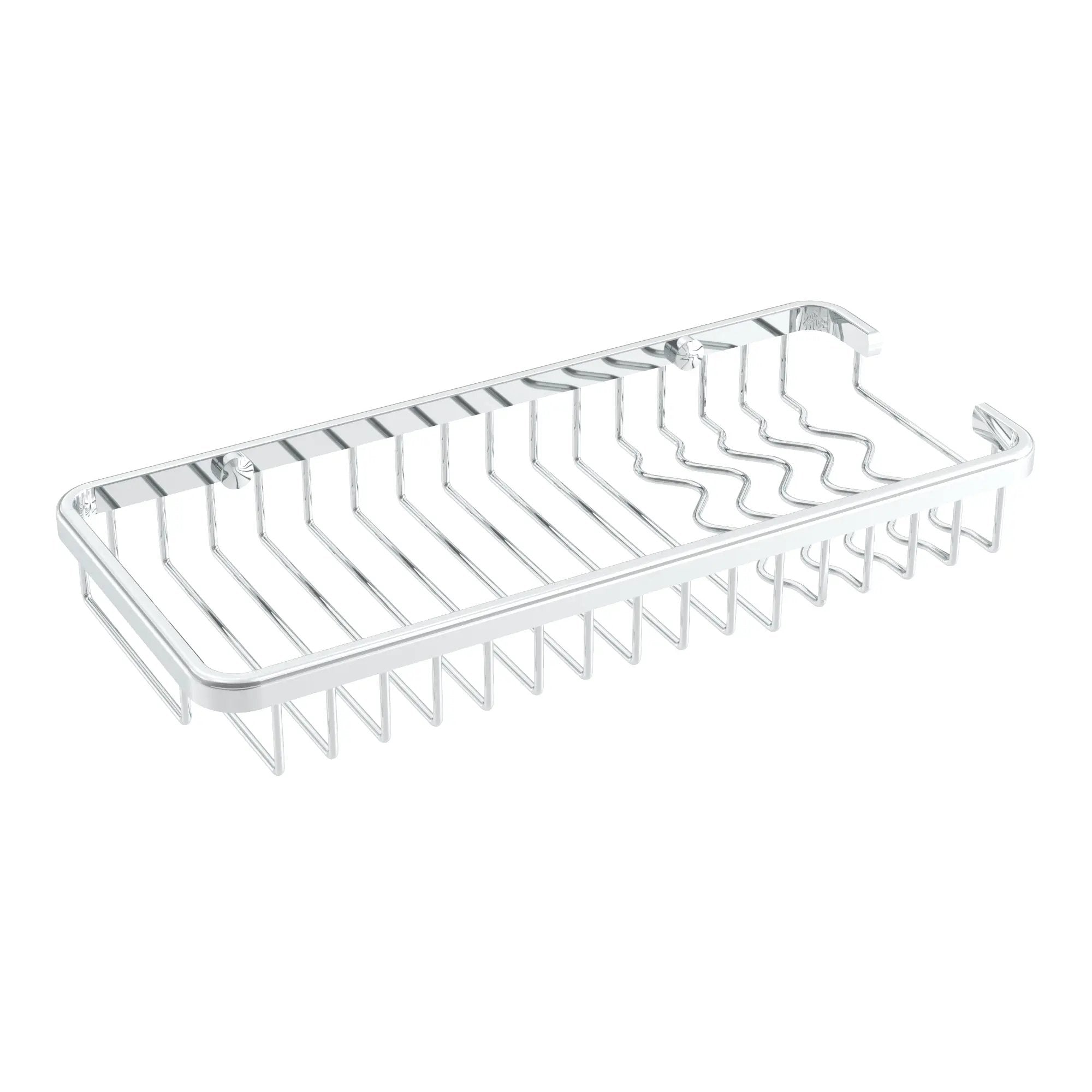 Chrome shower basket