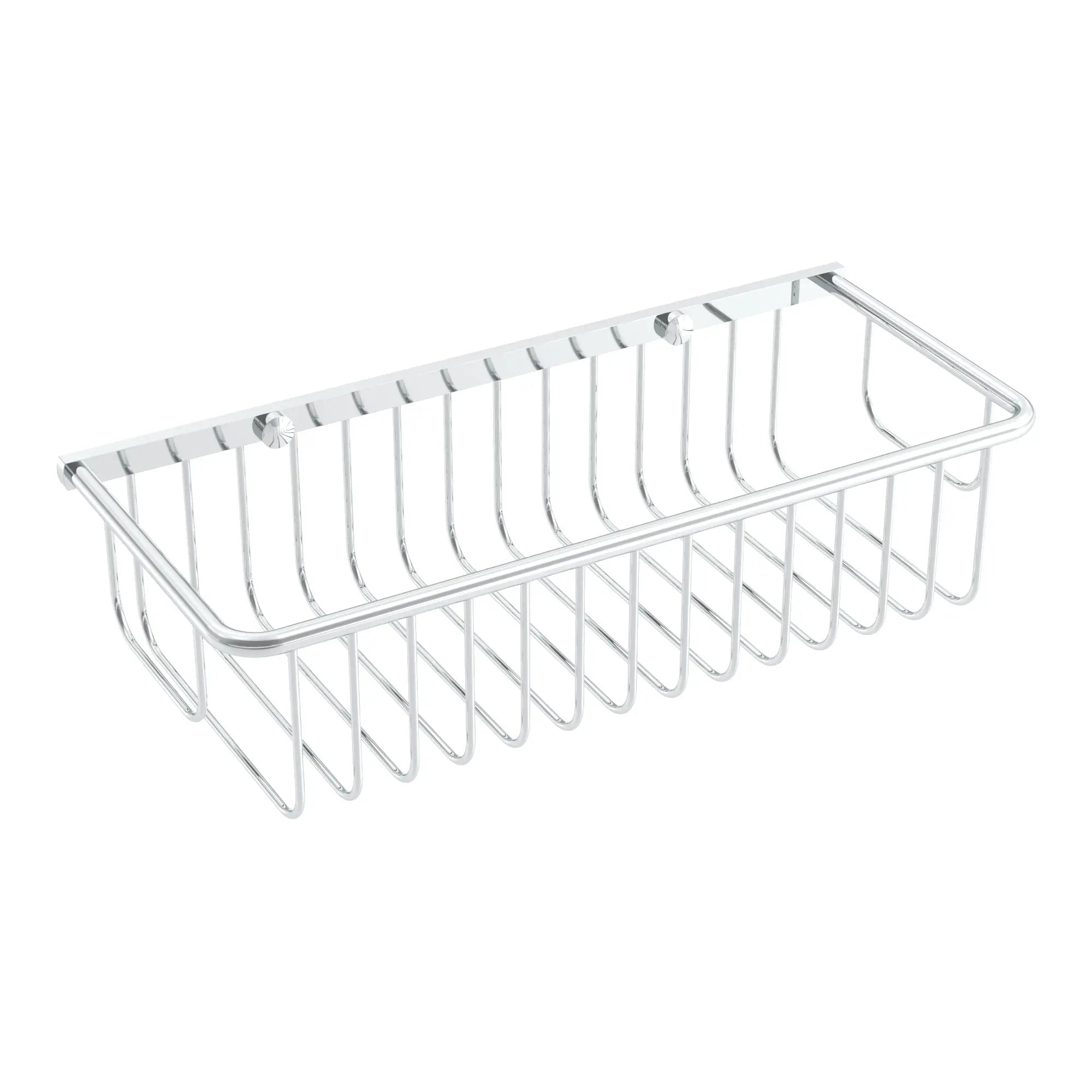 Chrome shower basket