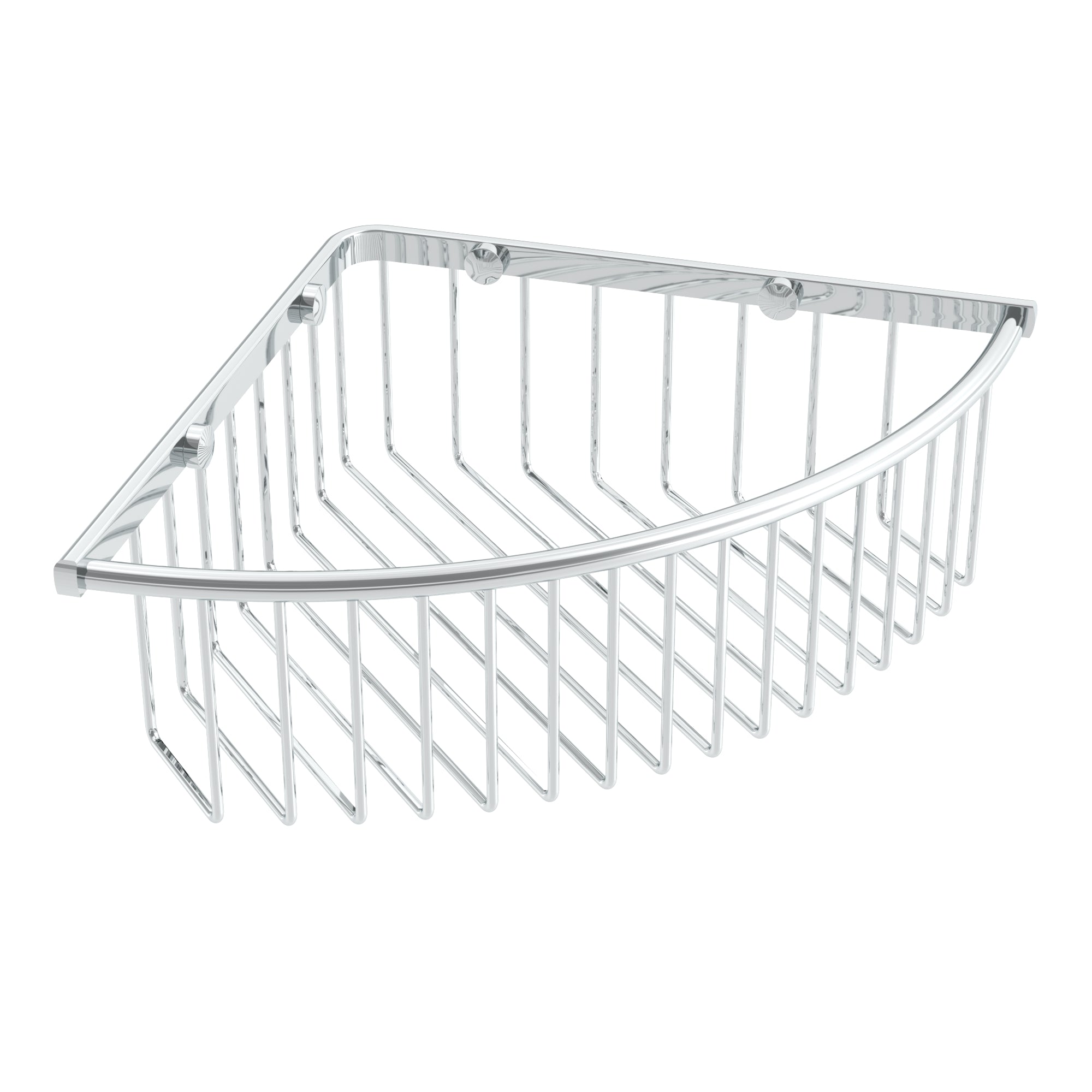 Chrome shower basket
