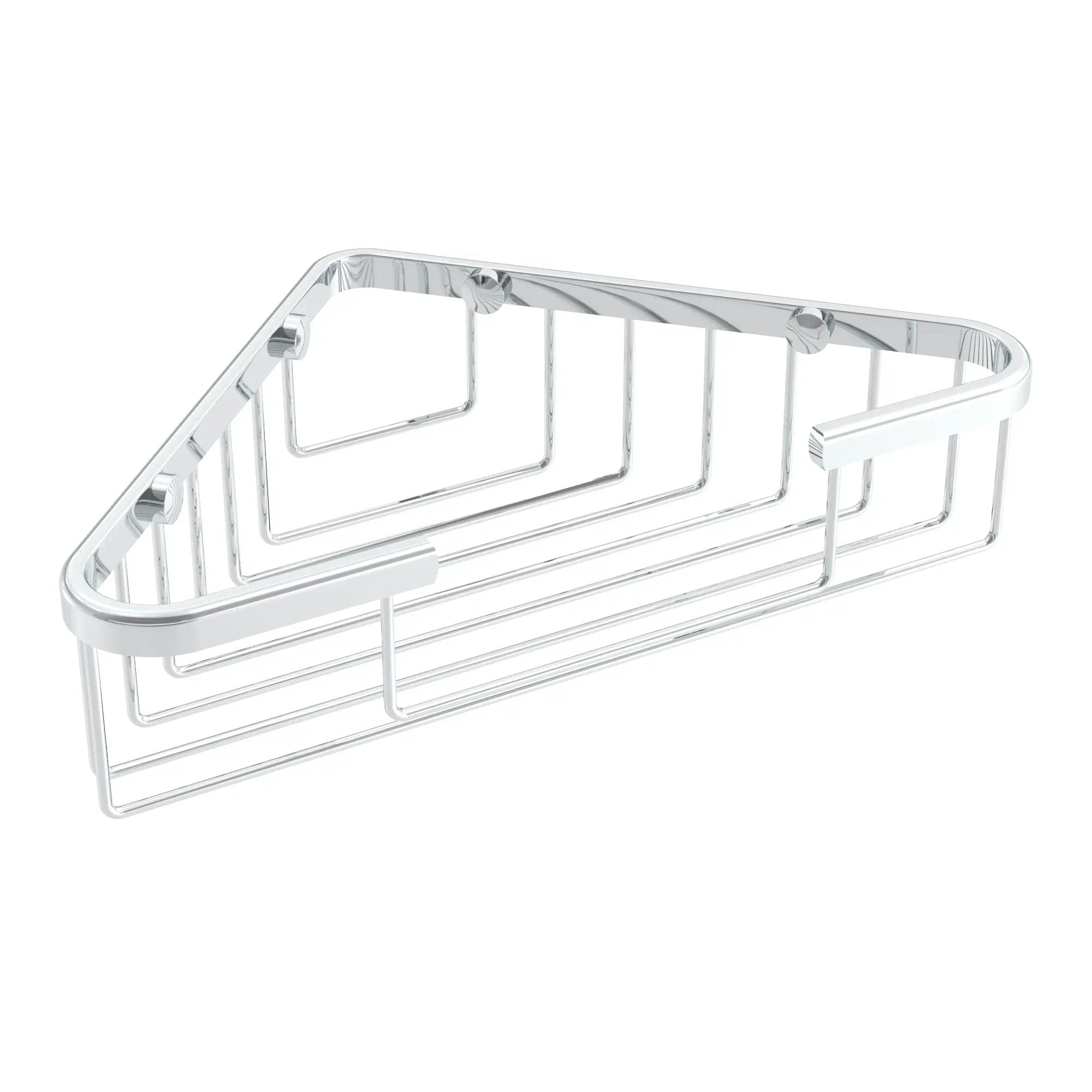 Chrome shower basket