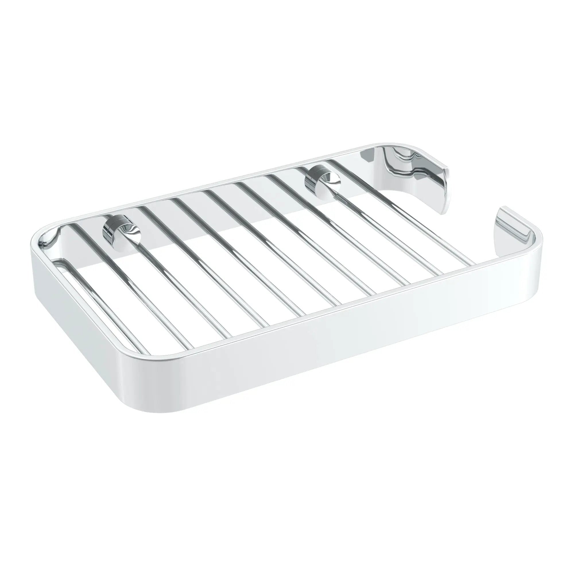 Chrome shower basket