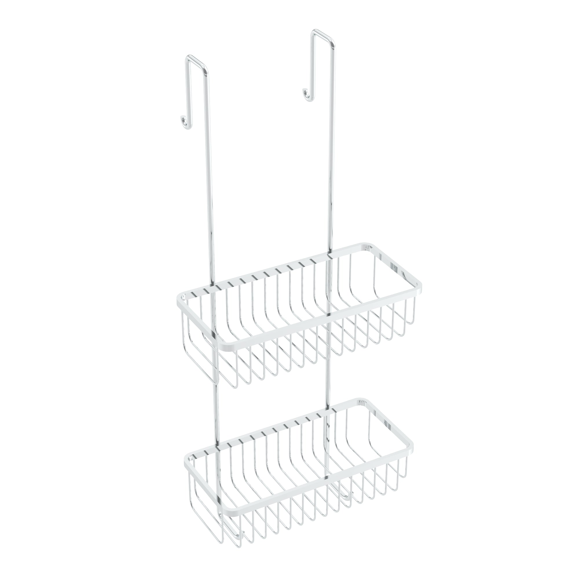 Chrome shower basket