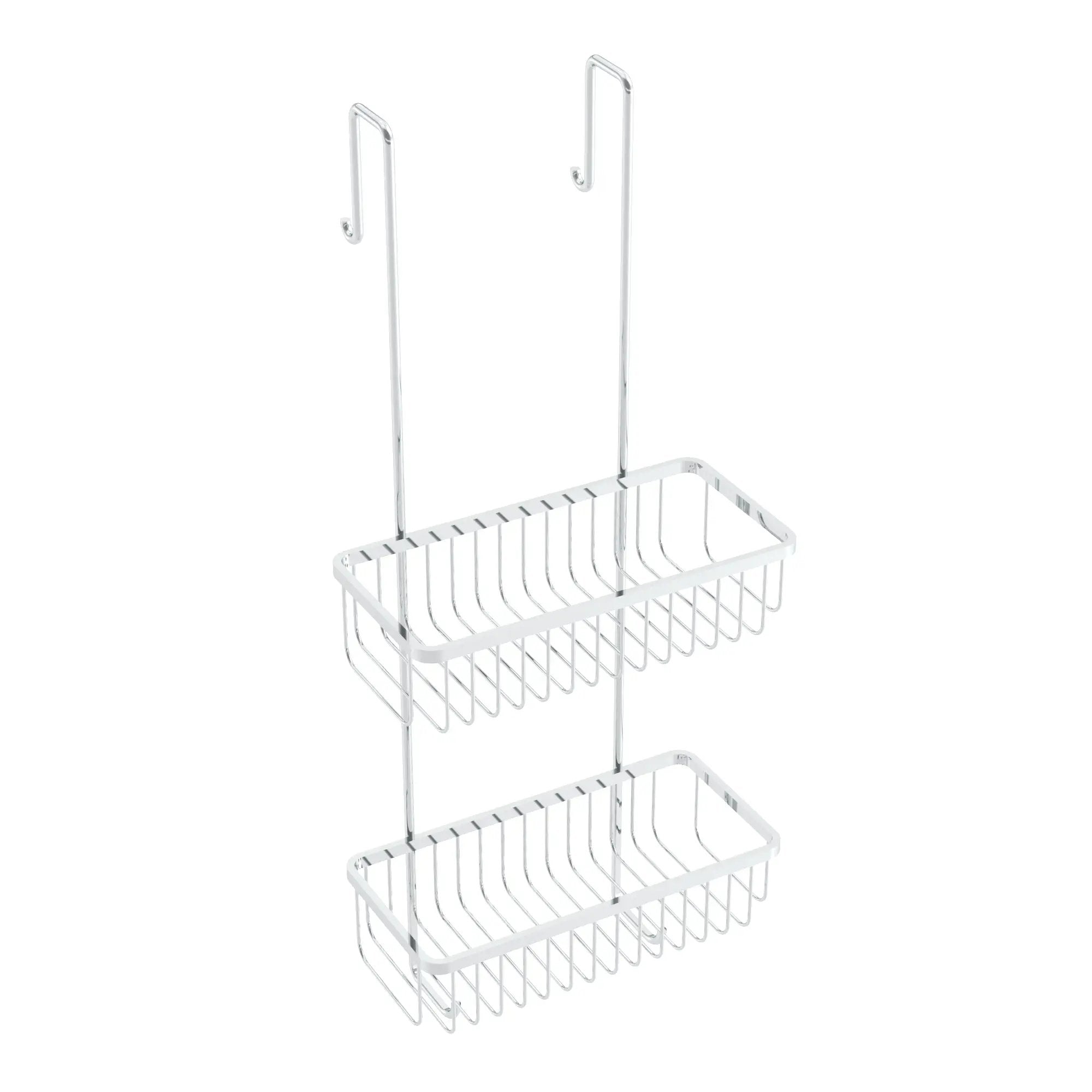 Chrome shower basket