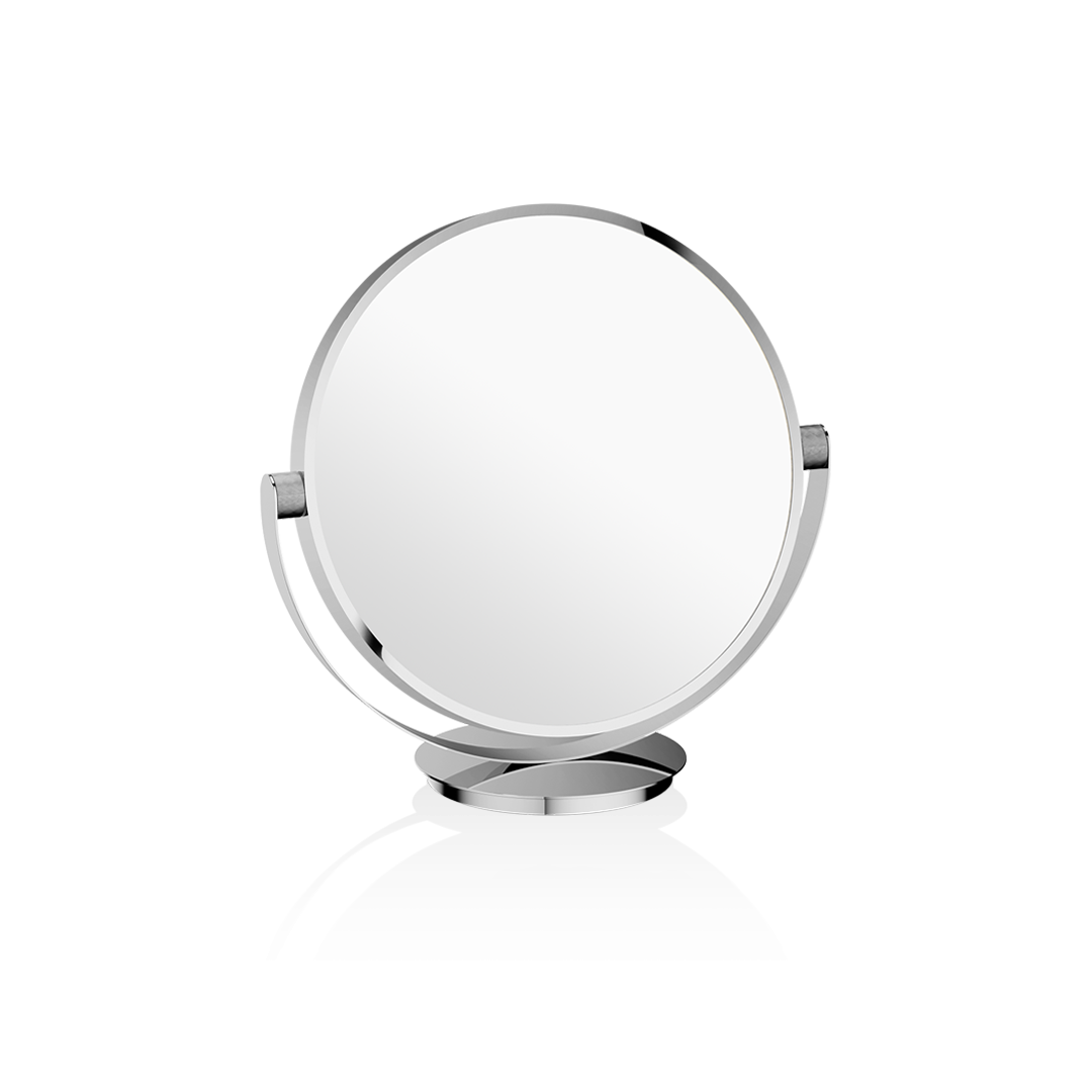 chrome table mirror