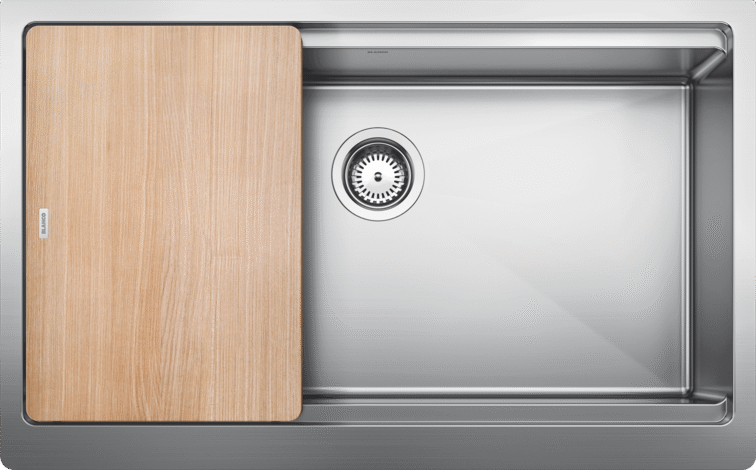 satin polish stainless steel sink