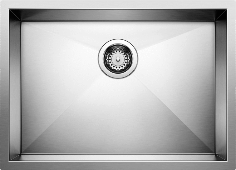 satin polish stainless steel sink