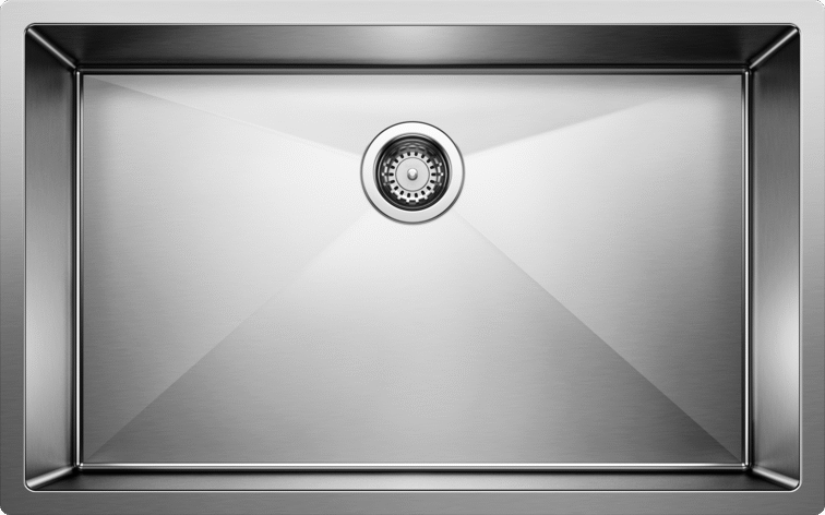 satin polish stainless steel sink