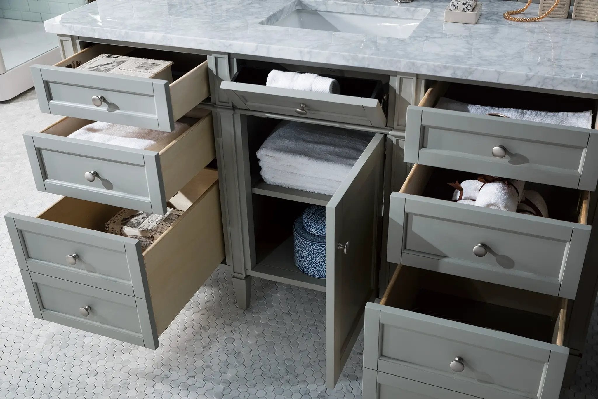 urban gray vanity