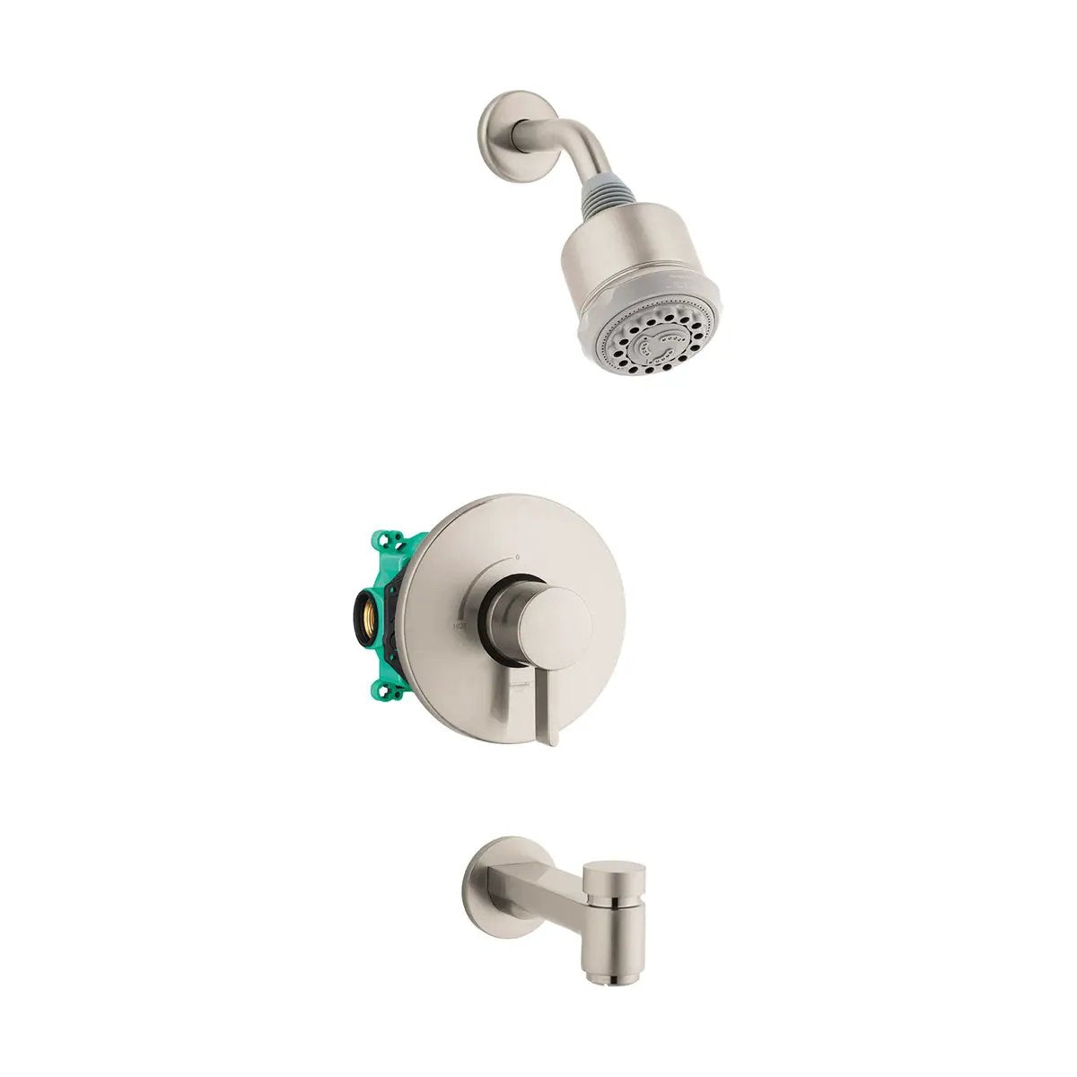 Hansgrohe Clubmaster Pressure Balance Tub/Shower Set with Rough, 2.5 GPM by Hansgrohe