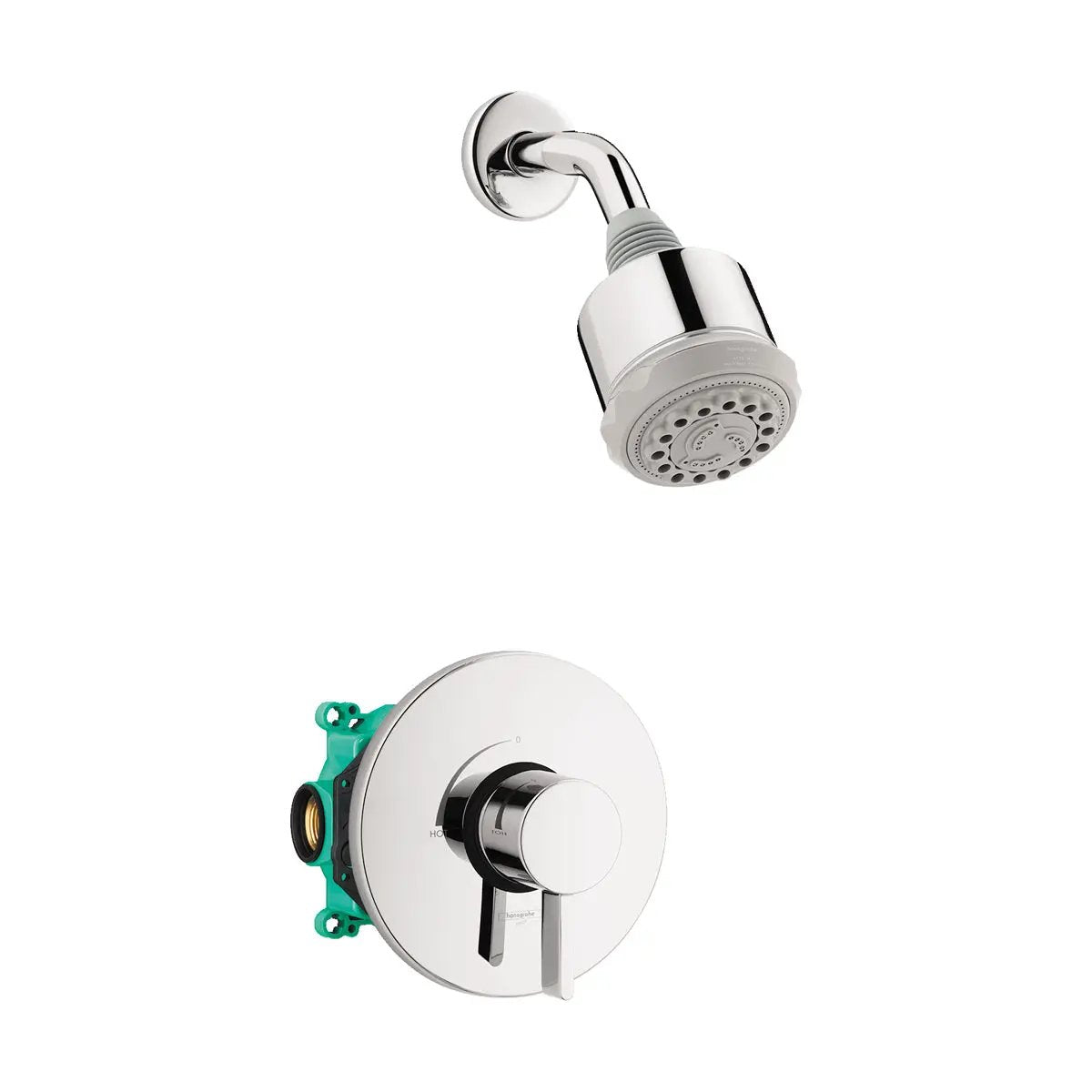 Hansgrohe Clubmaster Pressure Balance Shower Set with Rough, 2.5 GPM by Hansgrohe
