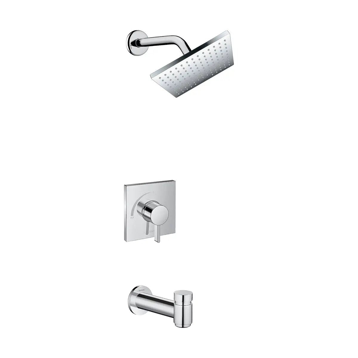 Hansgrohe Vernis Shape Pressure Balance Tub/Shower Set, 1.75 GPM by Hansgrohe