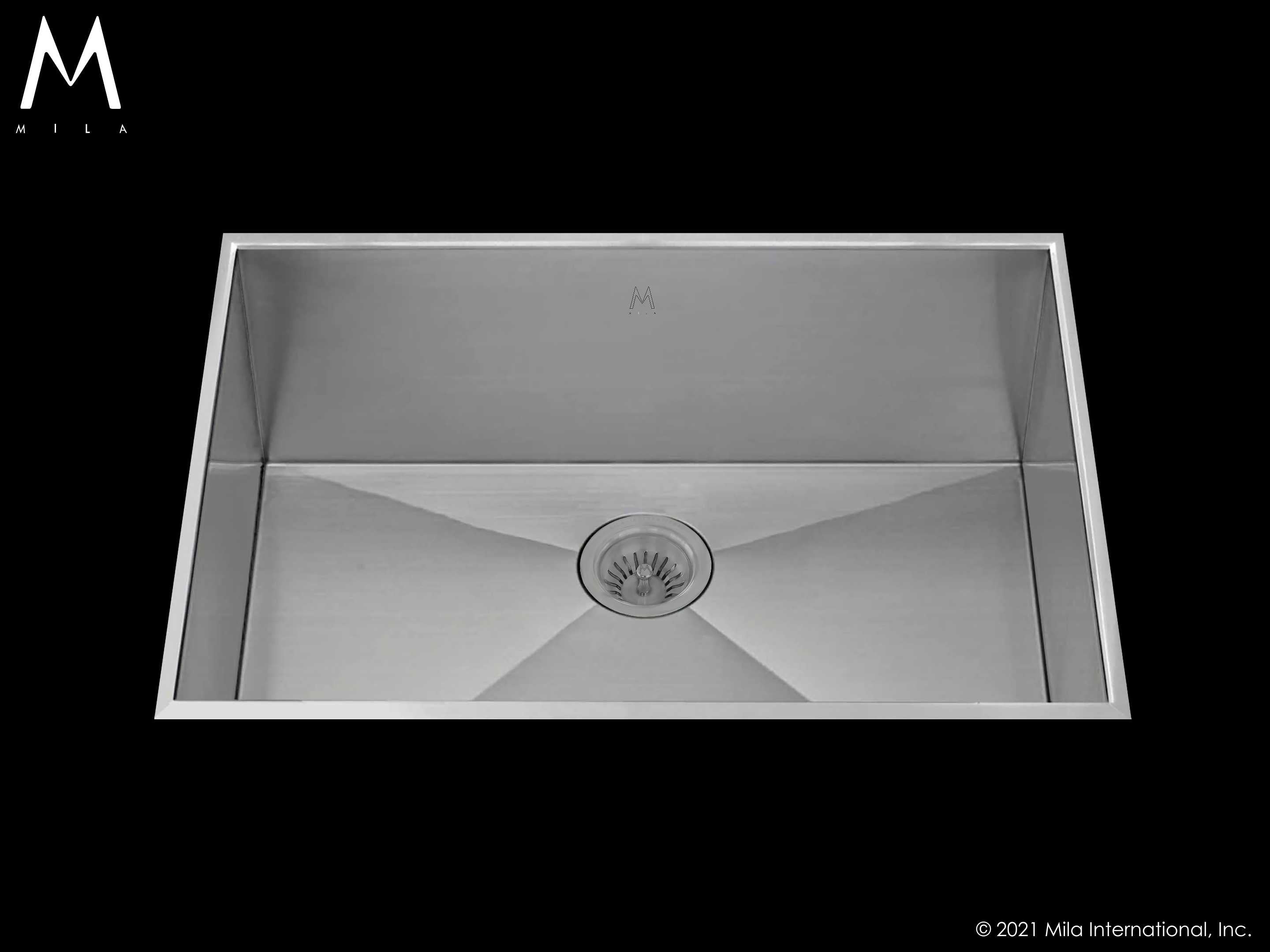 satin brushed ss kitchen sink