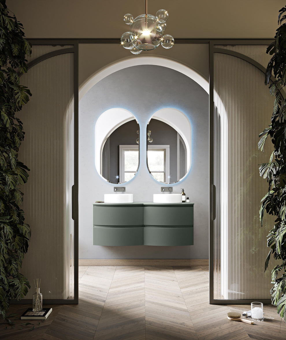 green matte countertop