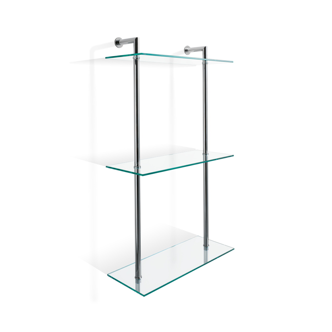 chrome glass rack