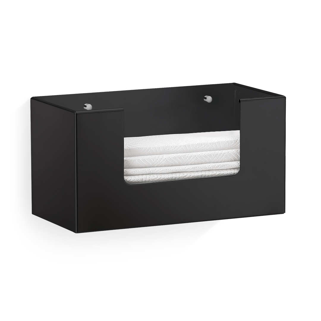 black matte tissue box
