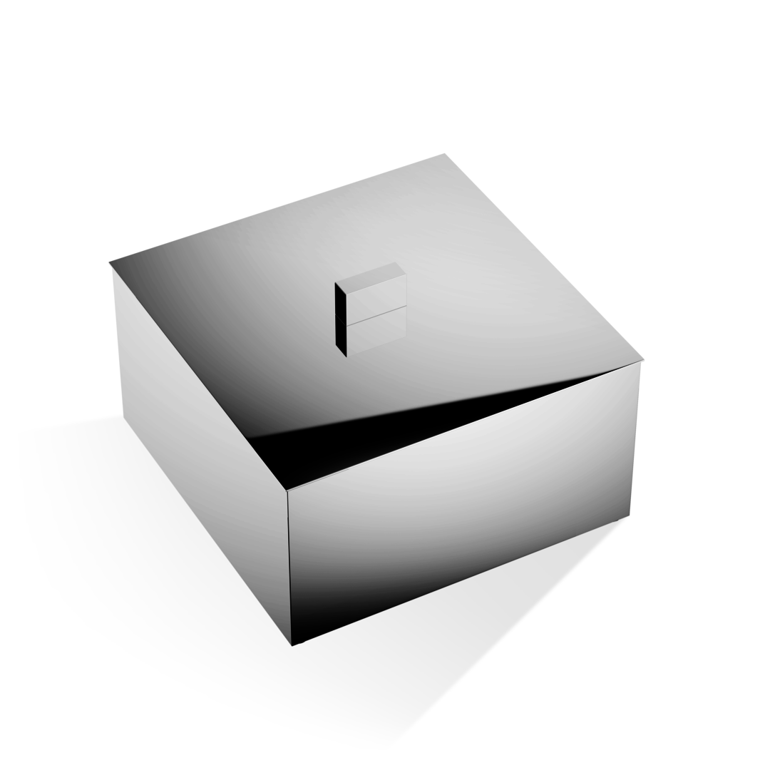 chrome multi-purpose box with lid