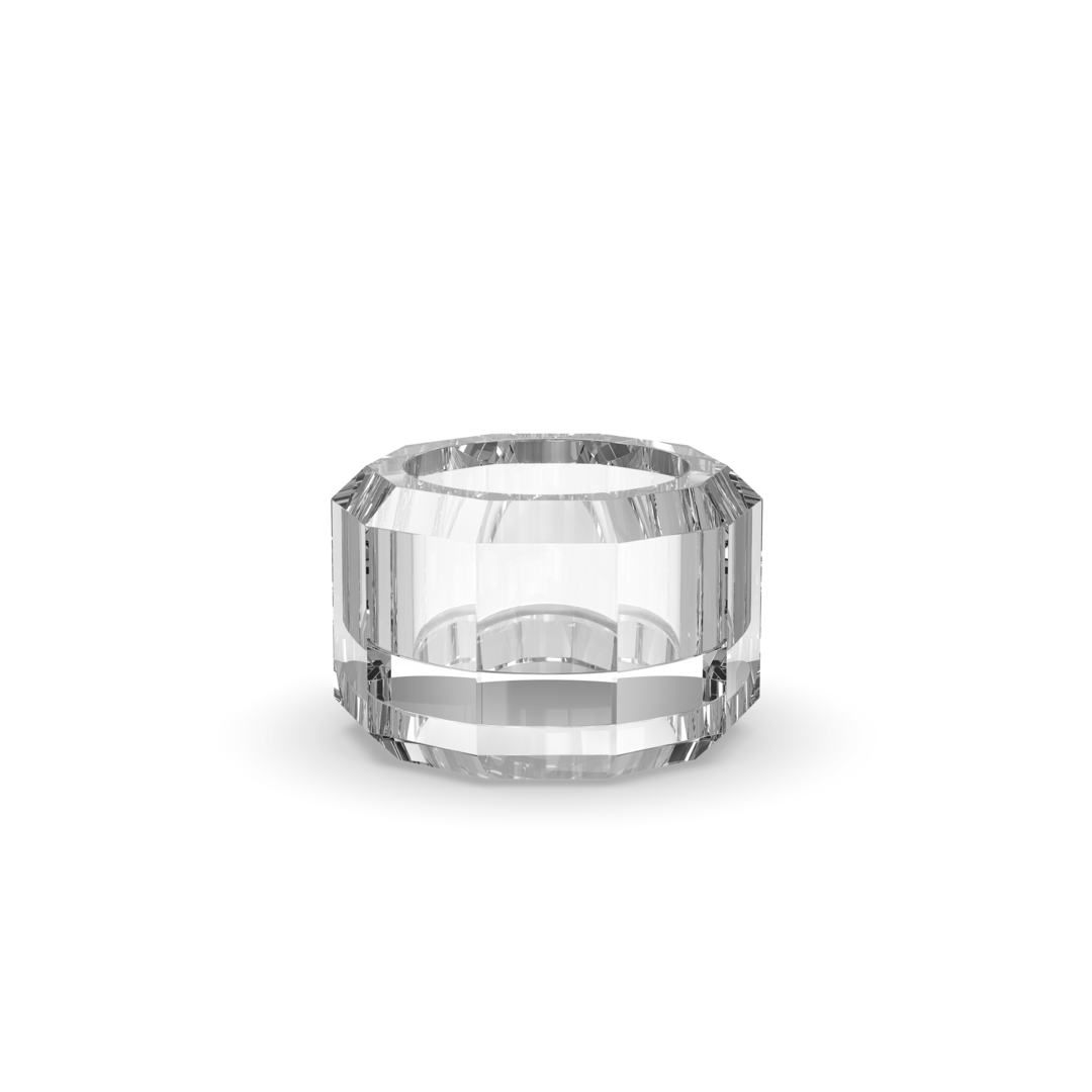 crystal clear candle holder