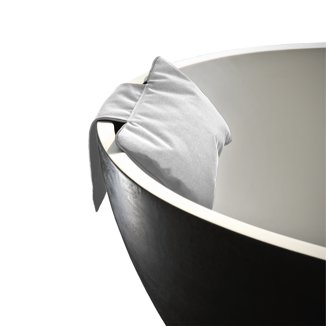 nylon/white bath pillow