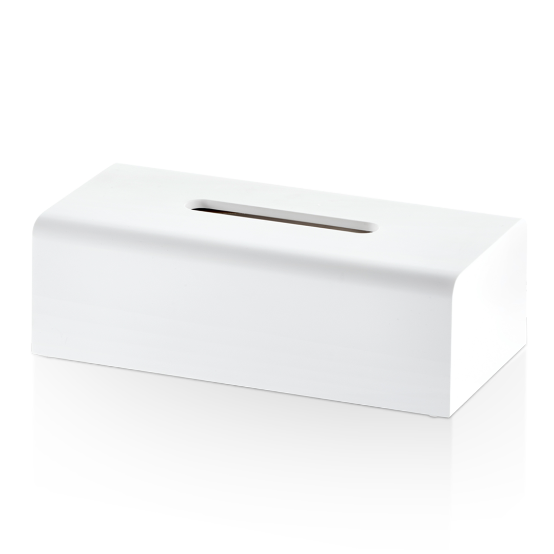 white matte tissue box