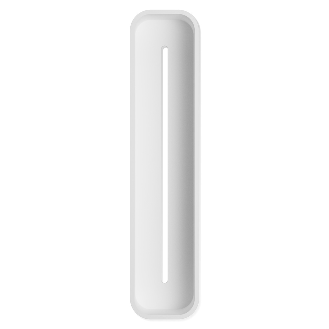 white matte free standing container