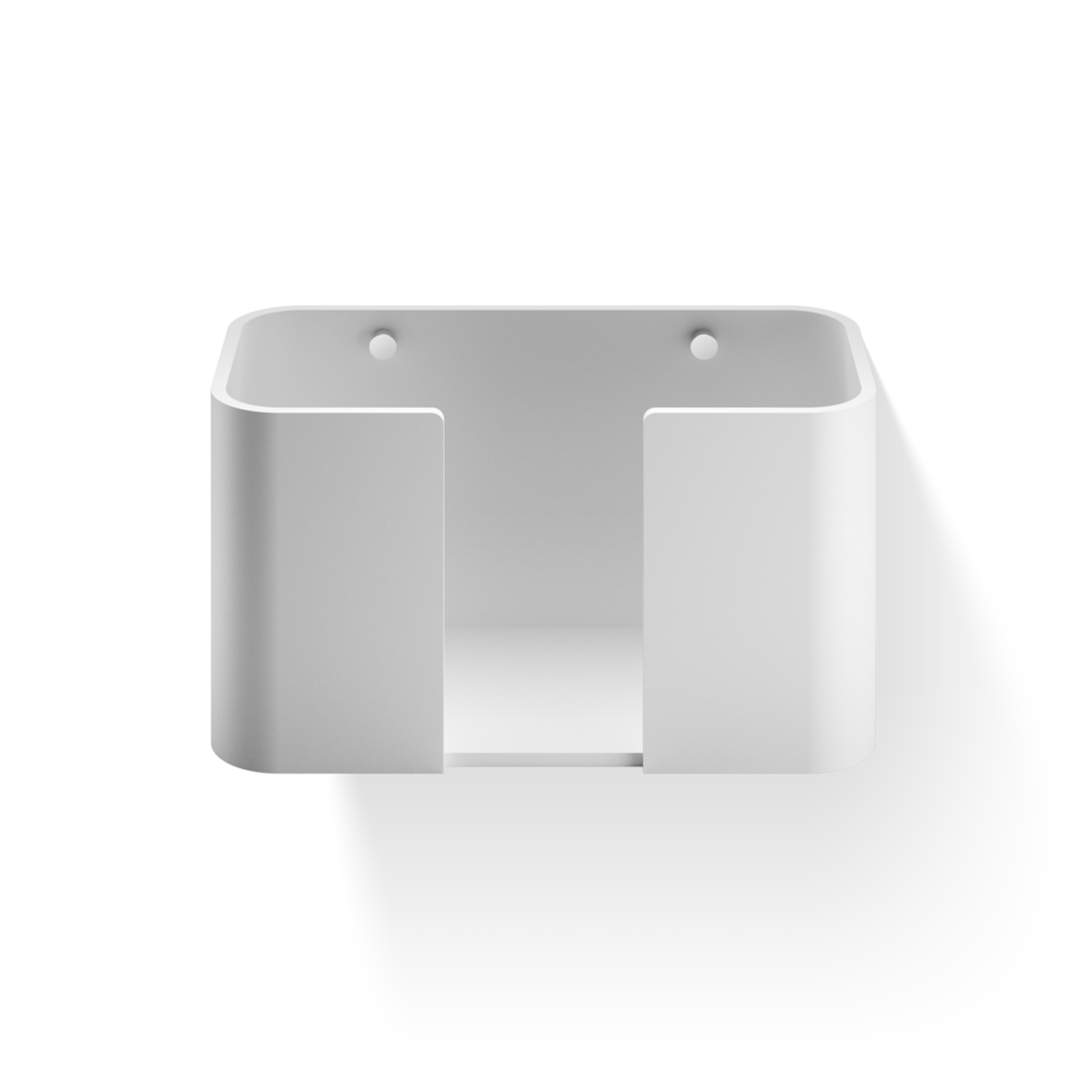 white/chrome paper towel holder
