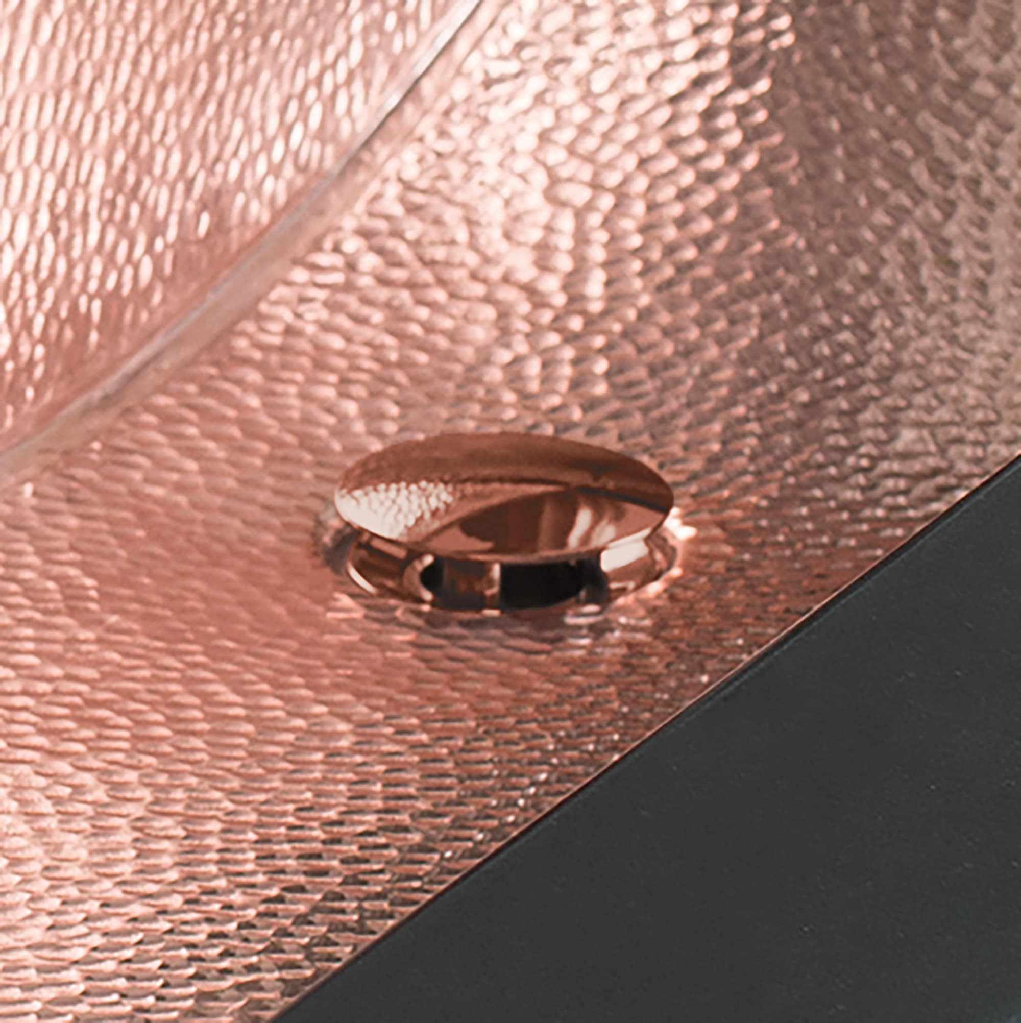 polished copper tub accessories