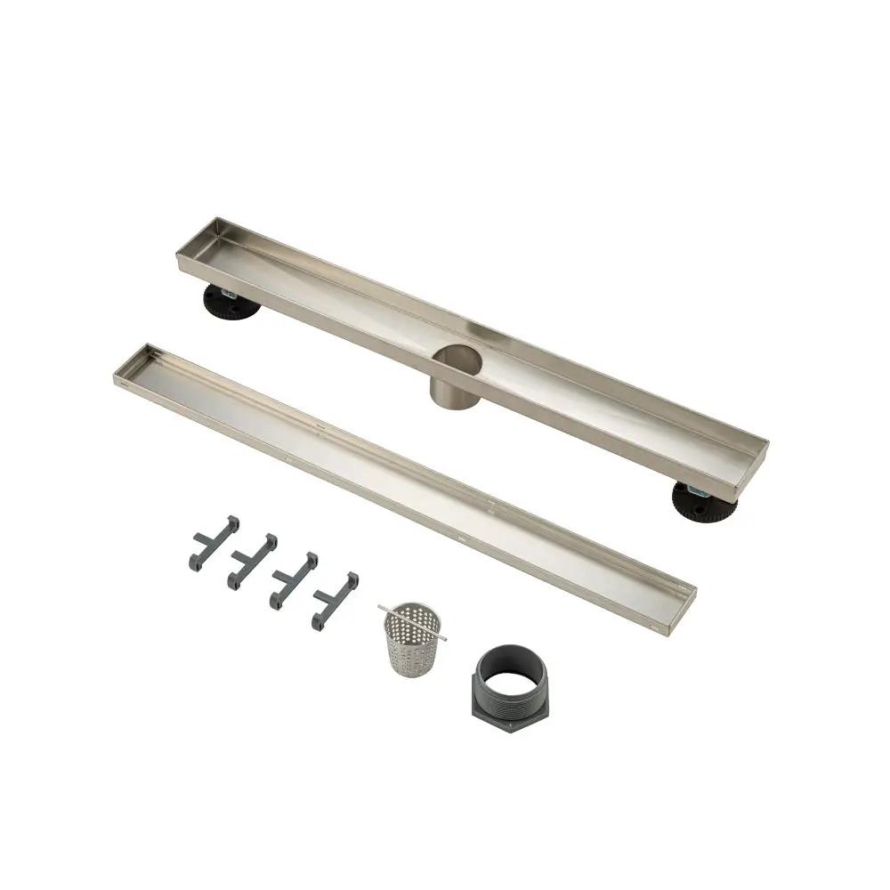 Flusso 24" Tile Insert Linear Drain with 2" Outlet by Flusso