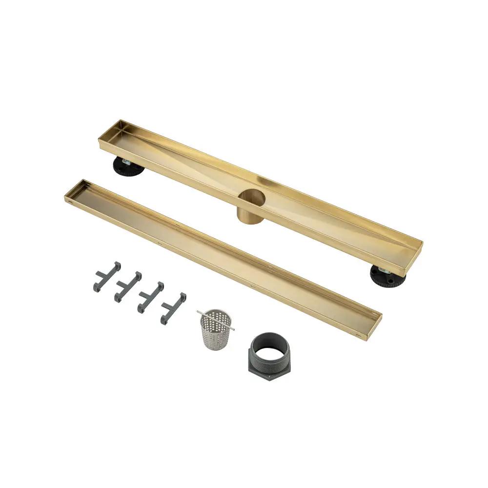 Flusso 24" Tile Insert Linear Drain with 2" Outlet by Flusso