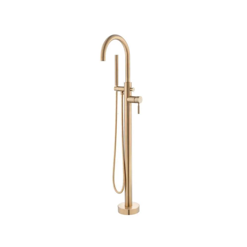 Flusso Serie 100 Freestanding Floor Mount Bathtub / Tub Filler with Hand Shower by Flusso