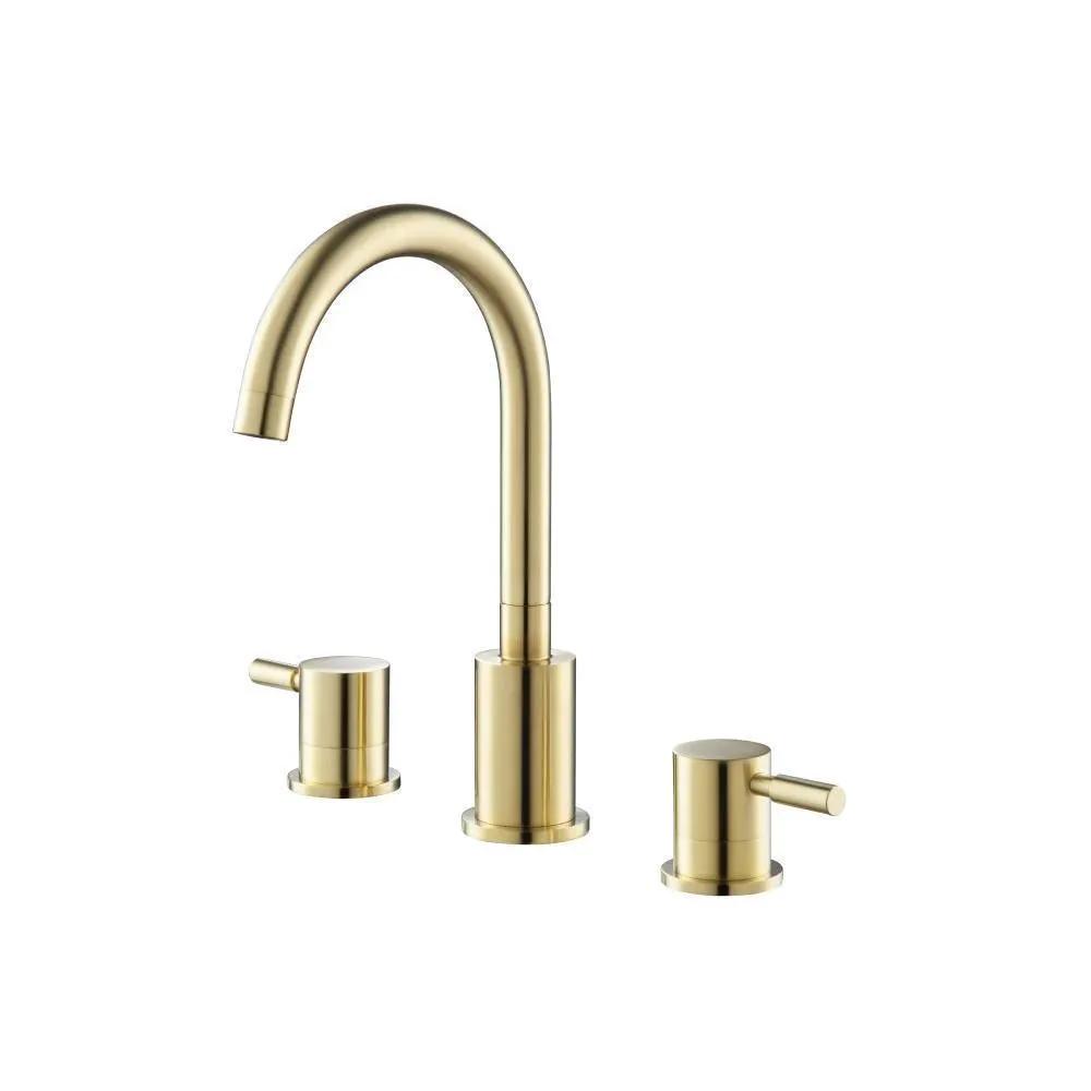 Flusso Serie 100 Three Hole 8" Widespread Two Handle Bathroom Faucet by Flusso
