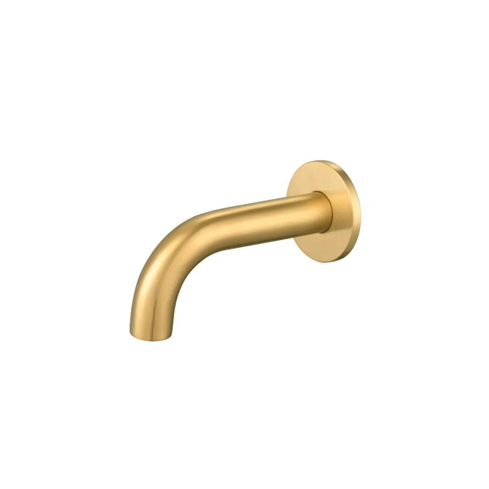 Flusso Serie 100 Wall Mount Non Diverting Short Tub Spout - Foot Washer by Flusso