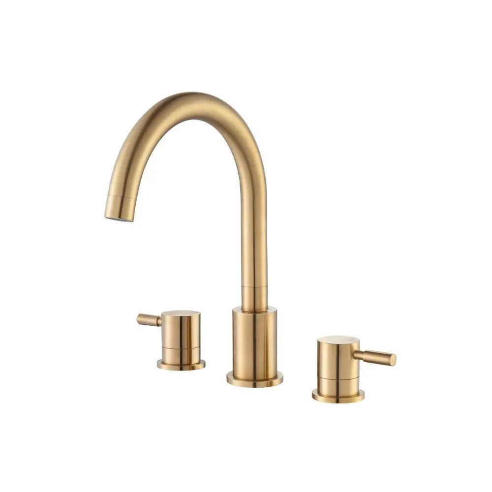 Flusso Serie 100 3 Hole Deck Mount Roman Tub Faucet by Flusso