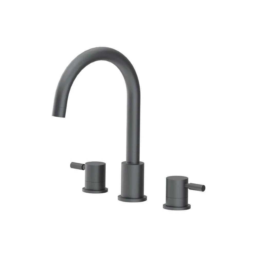 Flusso Serie 100 3 Hole Deck Mount Roman Tub Faucet by Flusso