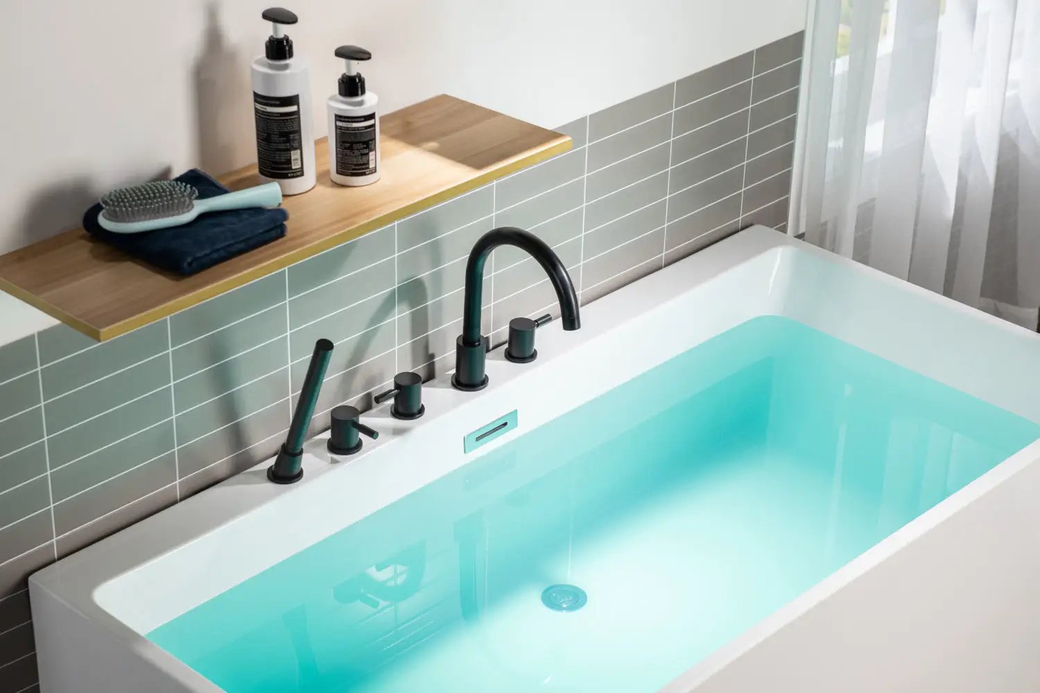 matte black tub faucet