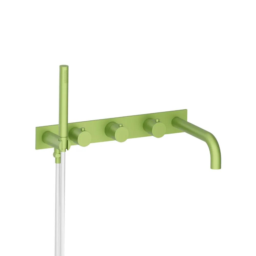 Flusso Serie 100 Trim for Wall Mount Tub Filler with Hand Shower by Flusso