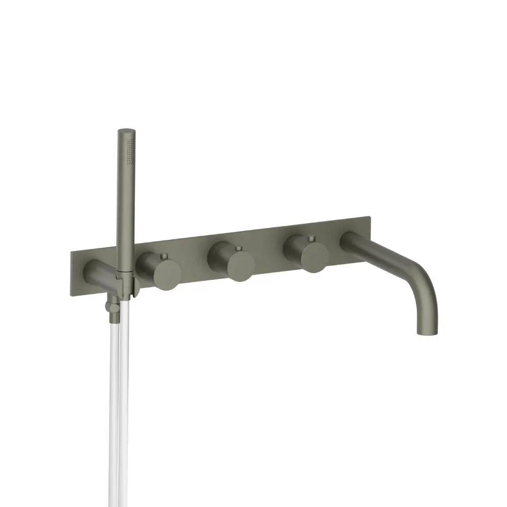 Flusso Serie 100 Trim for Wall Mount Tub Filler with Hand Shower by Flusso