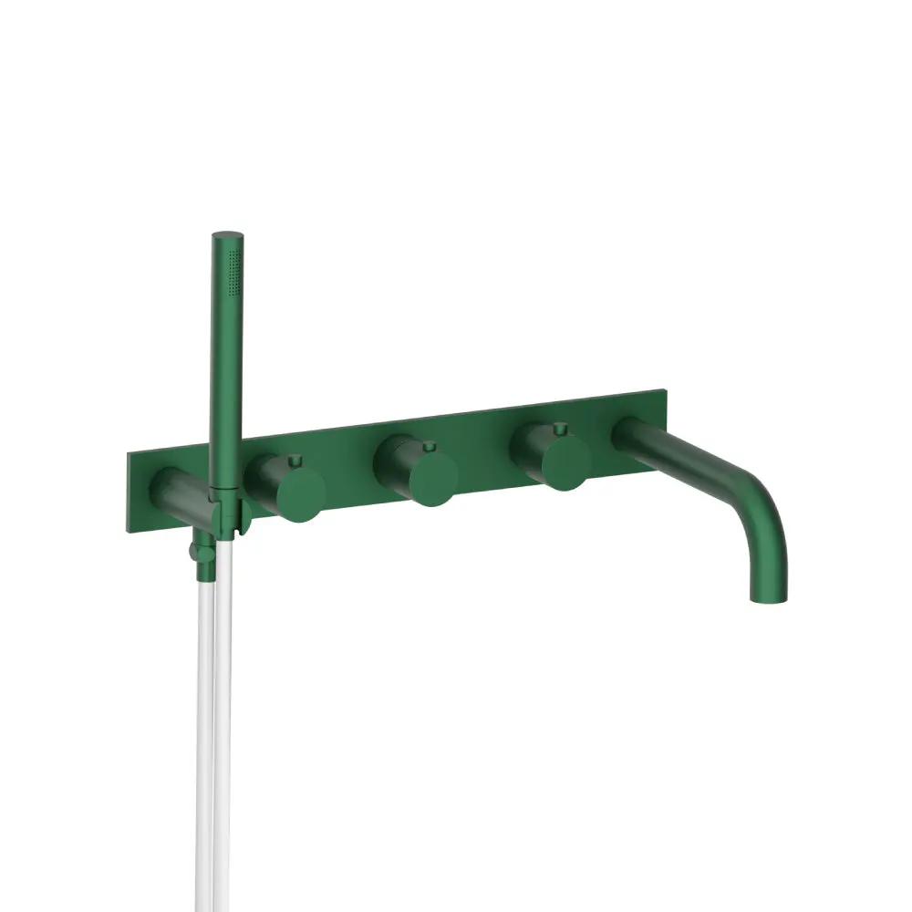 Flusso Serie 100 Trim for Wall Mount Tub Filler with Hand Shower by Flusso