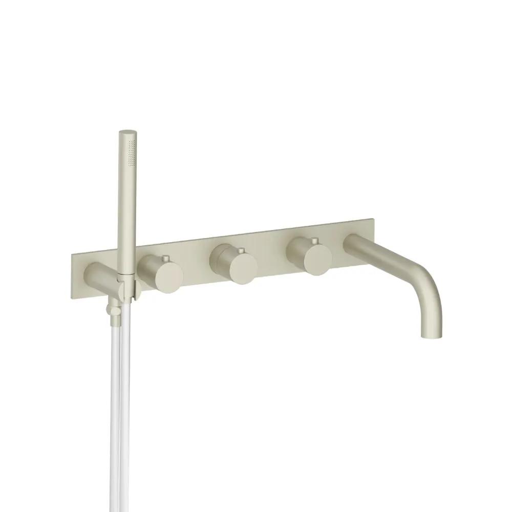 Flusso Serie 100 Trim for Wall Mount Tub Filler with Hand Shower by Flusso